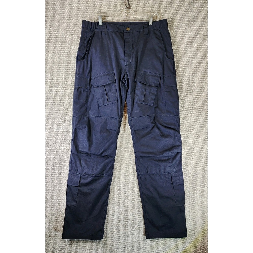 Vertx Recon Flex Tactical Cargo Pants Mens 36x36 Navy Ripstop F1 VTX1901 EUC
